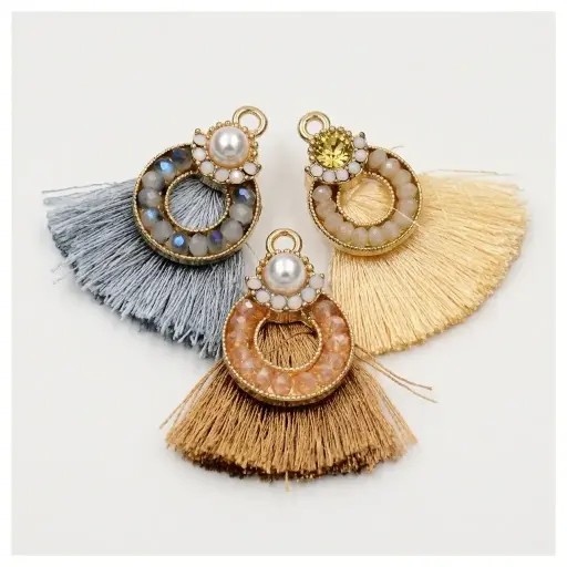 Luxury Beaded Crystal Fan Hanging