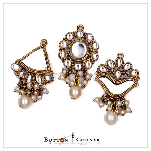Shape Traditional Mirror Style Jhumki