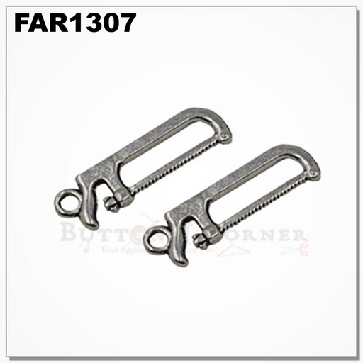 [FAR1307 SILVER] Miniature Hacksaw Design Pendant
