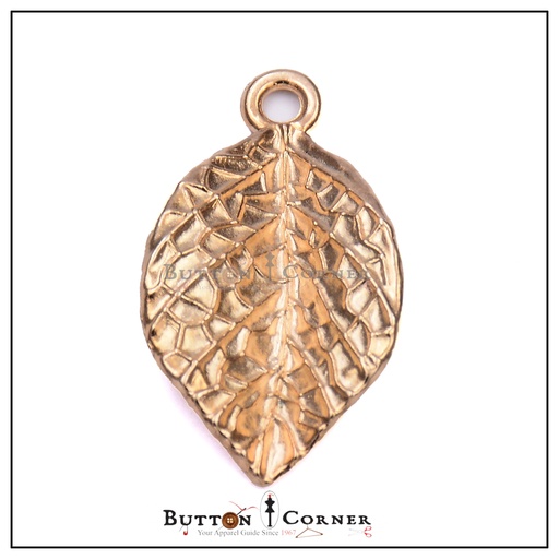[FA496/08225] Rustic Copper Alder Leaf Pendant