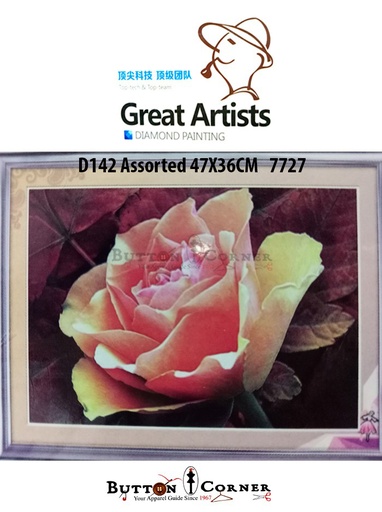 [D142-MULTI] Rose Flower Diamond Painting Kit