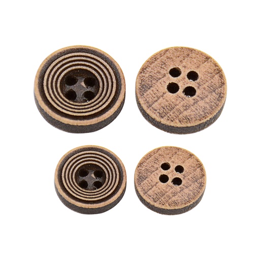 Lining 4 Hole Bamboo Shirt Button
