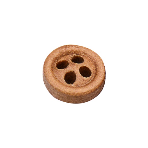 [WB0814 BROWN] Round 4 Hole Wooden Button