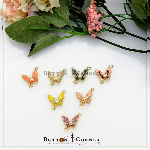 Hand Painted Butterfly with Pearl 🦋