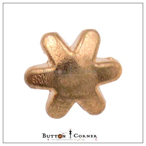 [MBA0350N GOLD] Flower Shape Metal Shirt Button