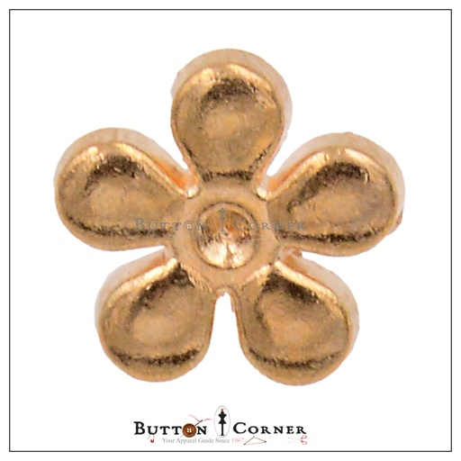 [MBA0131N GOLD] Sunflower Shape Metal Shirt Button