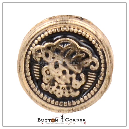 [MBA1952-BLACK GOLD] Elizbeth Design Metal Shirt Button