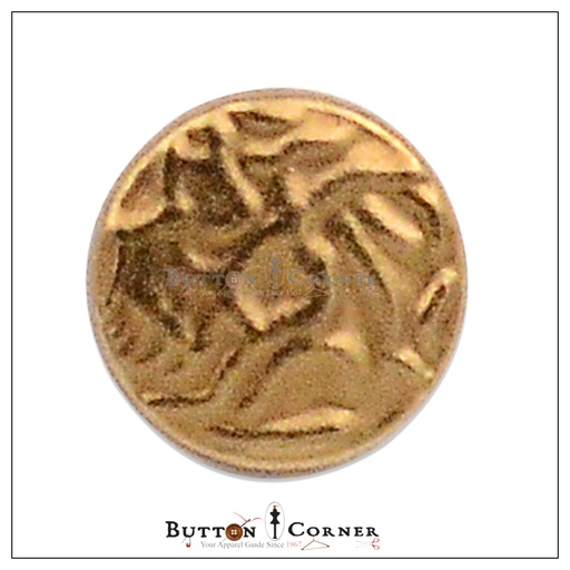 [MBA024MN-MATT GOLD] Earthquake Design Metal Shirt Button