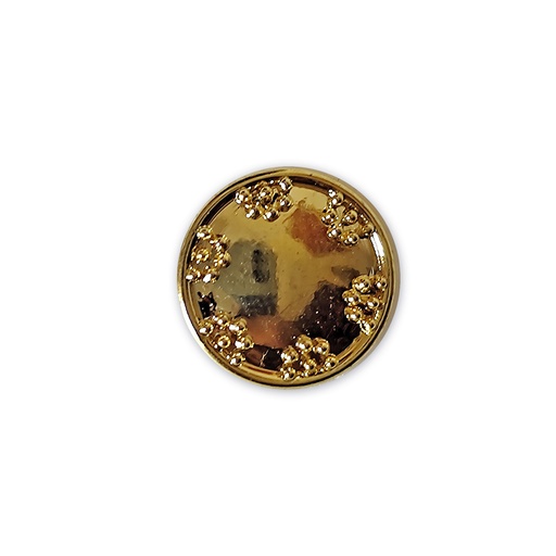 [MBT70-SHINE GOLD] Round Doted Design Metal Shirt Button