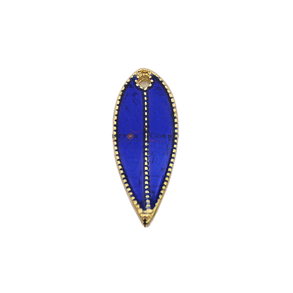 Neem Leaf Metal Hanging Button
