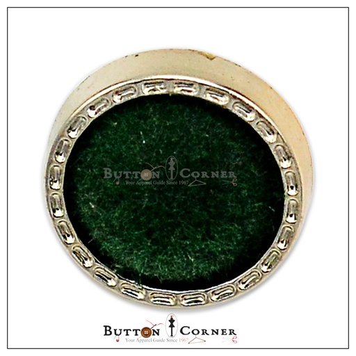 Border Design Fabric Shank Button