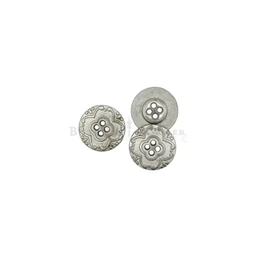[MBW31 ANTIQUE BRASS] Plain Flat Metal Shirt Button